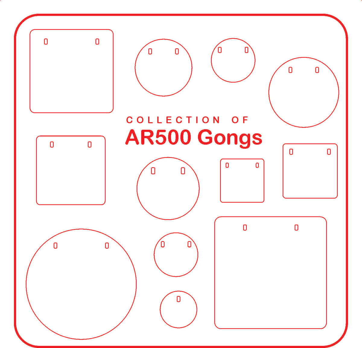AR500 Steel Targets, Round or Square