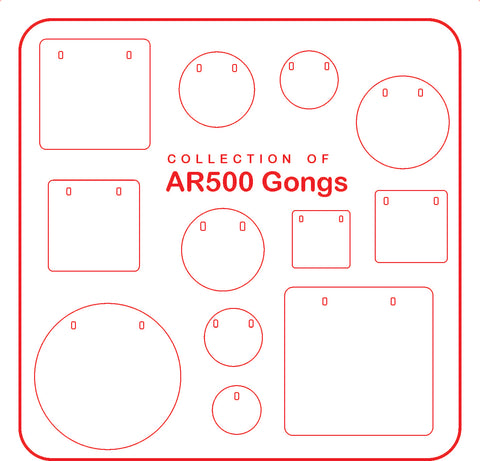 AR500 Steel Targets, Round or Square