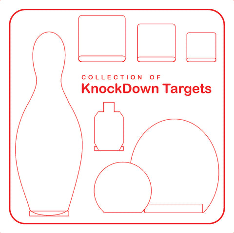 Little steel targets that fall over when shot