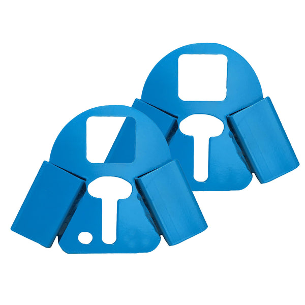 Steel target stands for 2x2 lumber to hold steel rifle gongs