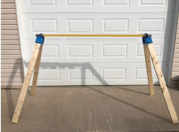2x4 Sawhorse Brackets for Heavy Duty mounting of steel targets