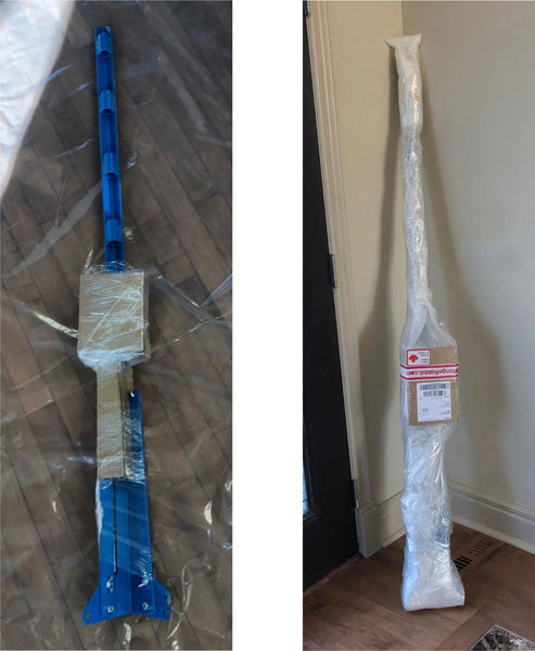 Range Rabbit Dueling Tree wrapped for shipping