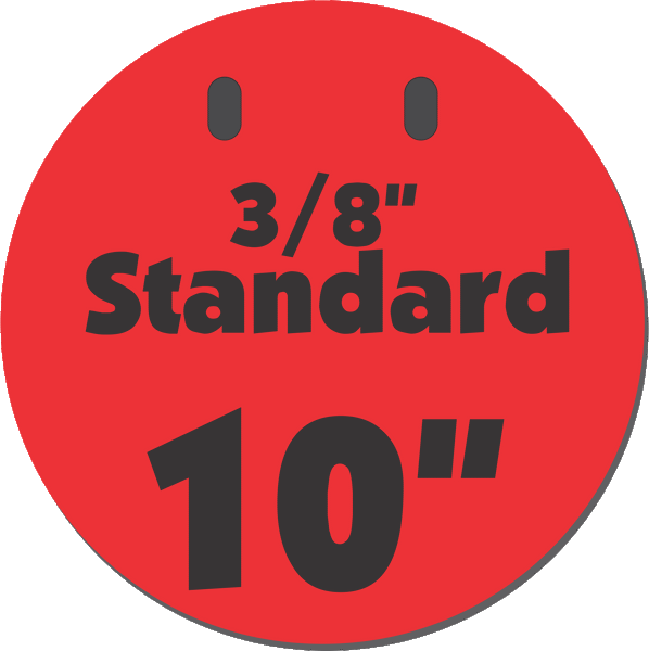 3/8" Thick AR500 Gongs from Range Rabbit Steel Targets Canada