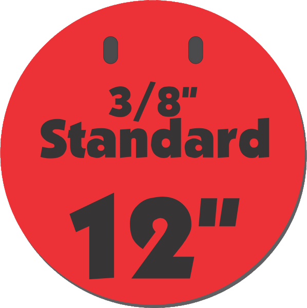 3/8" Thick AR500 Gongs from Range Rabbit Steel Targets Canada