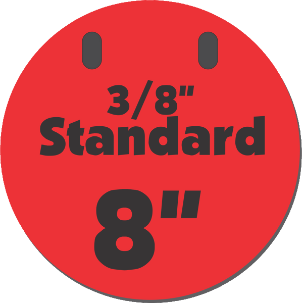 3/8" Thick AR500 Gongs from Range Rabbit Steel Targets Canada