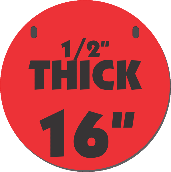 1/2" Thick AR500 Gongs from Range Rabbit Steel Targets Canada