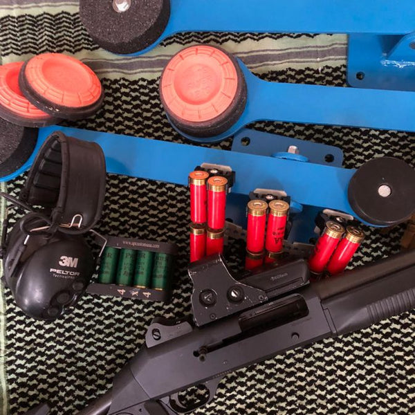 Clay target flippers for 3gun matches