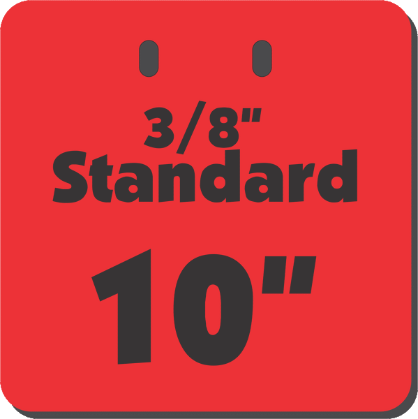 AR500 Square Gongs (Standard 3/8")