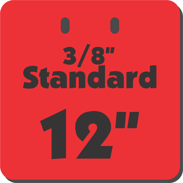 AR500 Square Gongs (Standard 3/8")