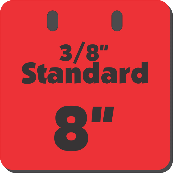 AR500 Square Gongs (Standard 3/8")