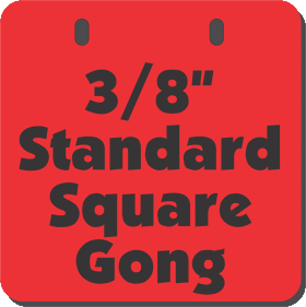 AR500 Square Gongs (Standard 3/8")