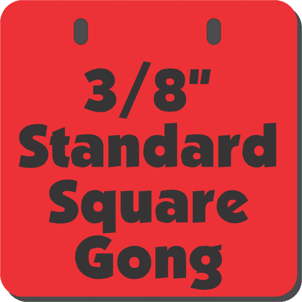 AR500 Square Gongs (Standard 3/8")