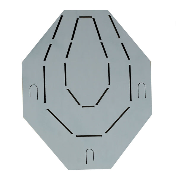 Stencil to spray paint IDPA Torso or IPSC Octagon