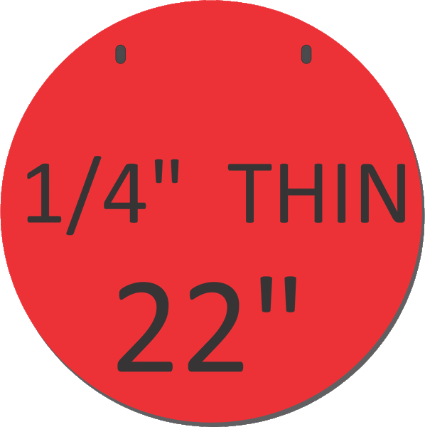 AR500 Round Gongs (THINNER 1/4")