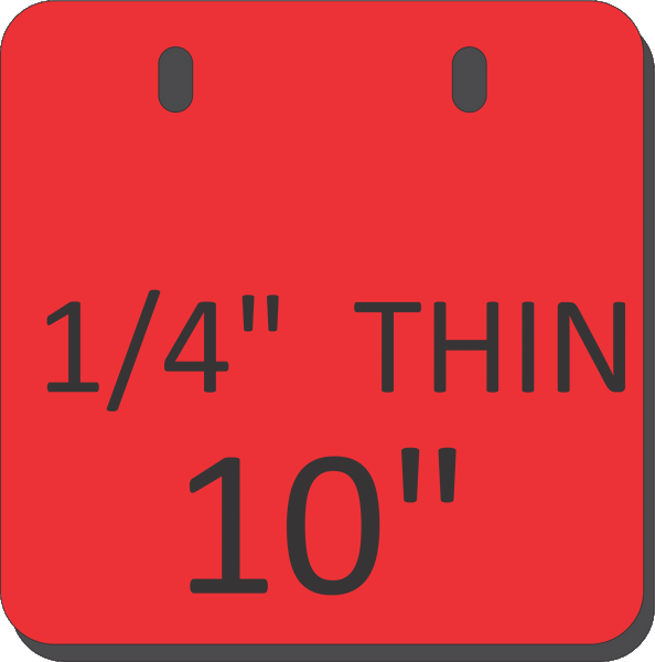 AR500 Square Gongs (THINNER 1/4")