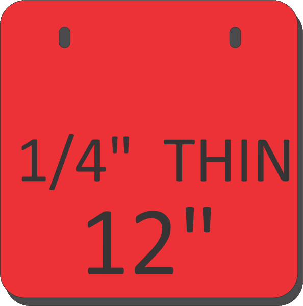 AR500 Square Gongs (THINNER 1/4")