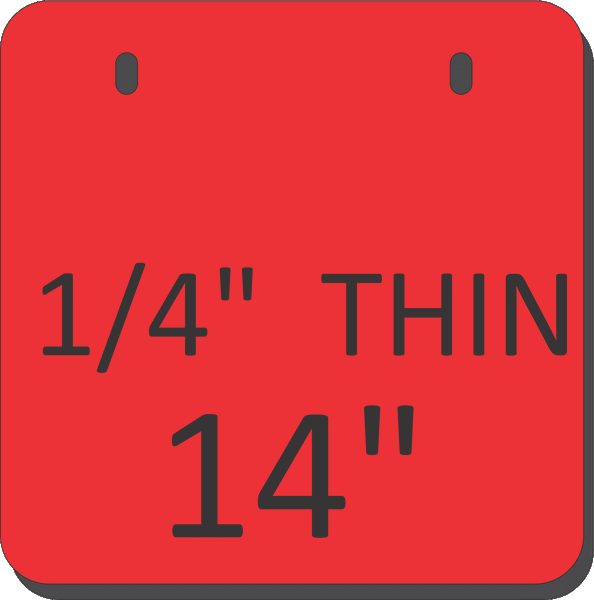 AR500 Square Gongs (THINNER 1/4")