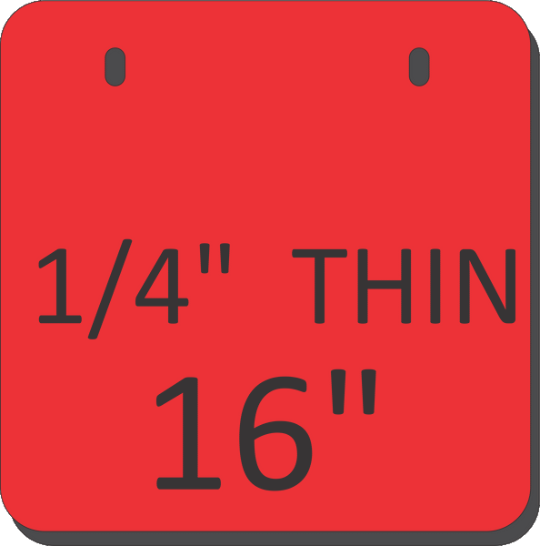 AR500 Square Gongs (THINNER 1/4")