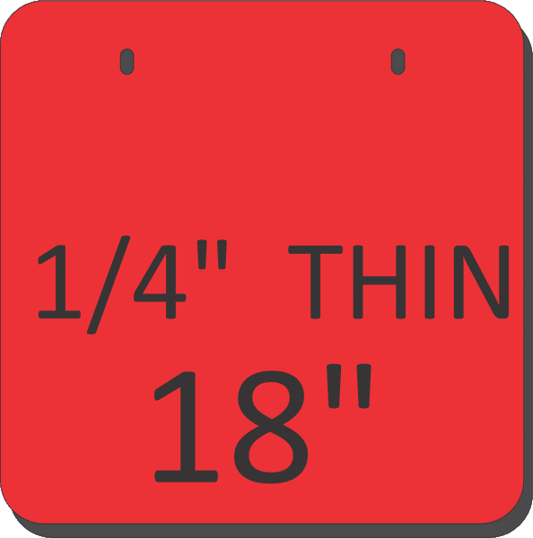 AR500 Square Gongs (THINNER 1/4")