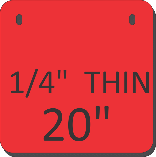 AR500 Square Gongs (THINNER 1/4")