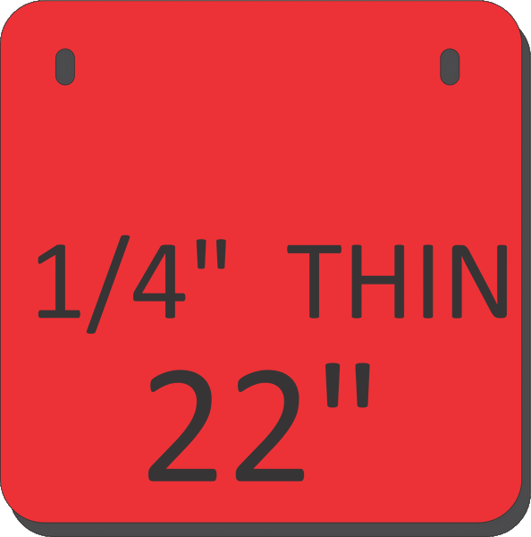 AR500 Square Gongs (THINNER 1/4")