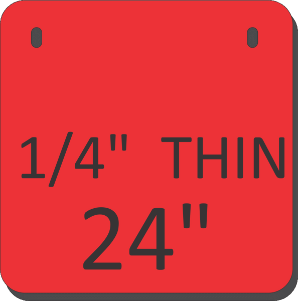 AR500 Square Gongs (THINNER 1/4")