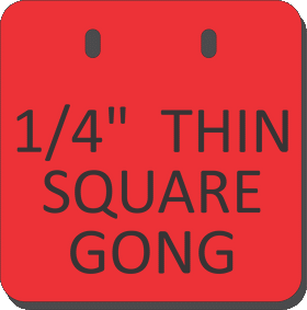 AR500 Square Gongs (THINNER 1/4")