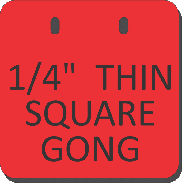 AR500 Square Gongs (THINNER 1/4")